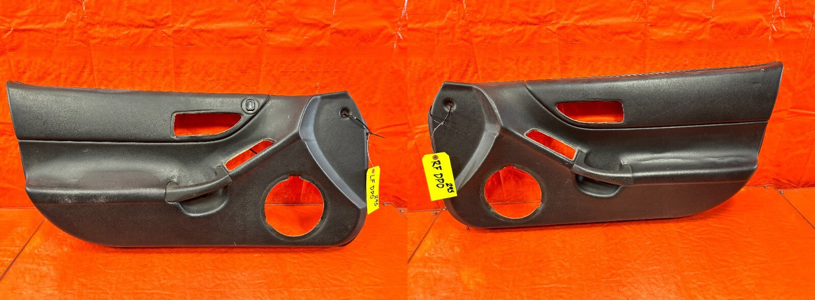 93 97 HONDA DEL SOL   LEFT AND RIGHT DOOR PANELS   ALL BLACK   OEM #2950