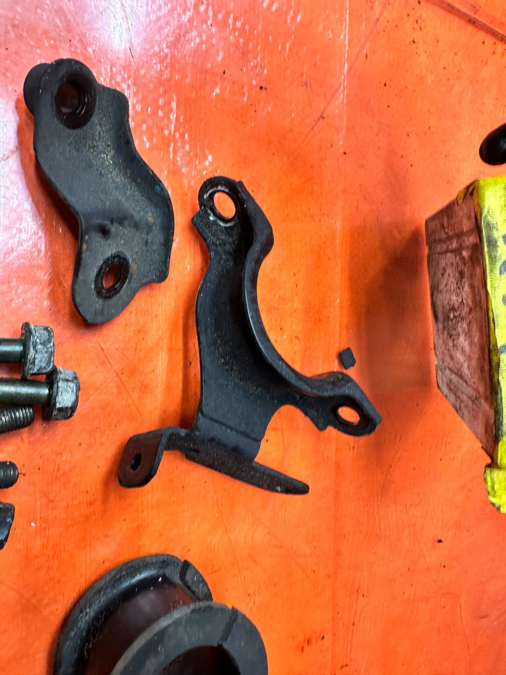 04-08 ACURA TSX 4D 2.4L K24A2 POWER STEERING RACK MOUNT BRACKETS PAIR OEM #3426