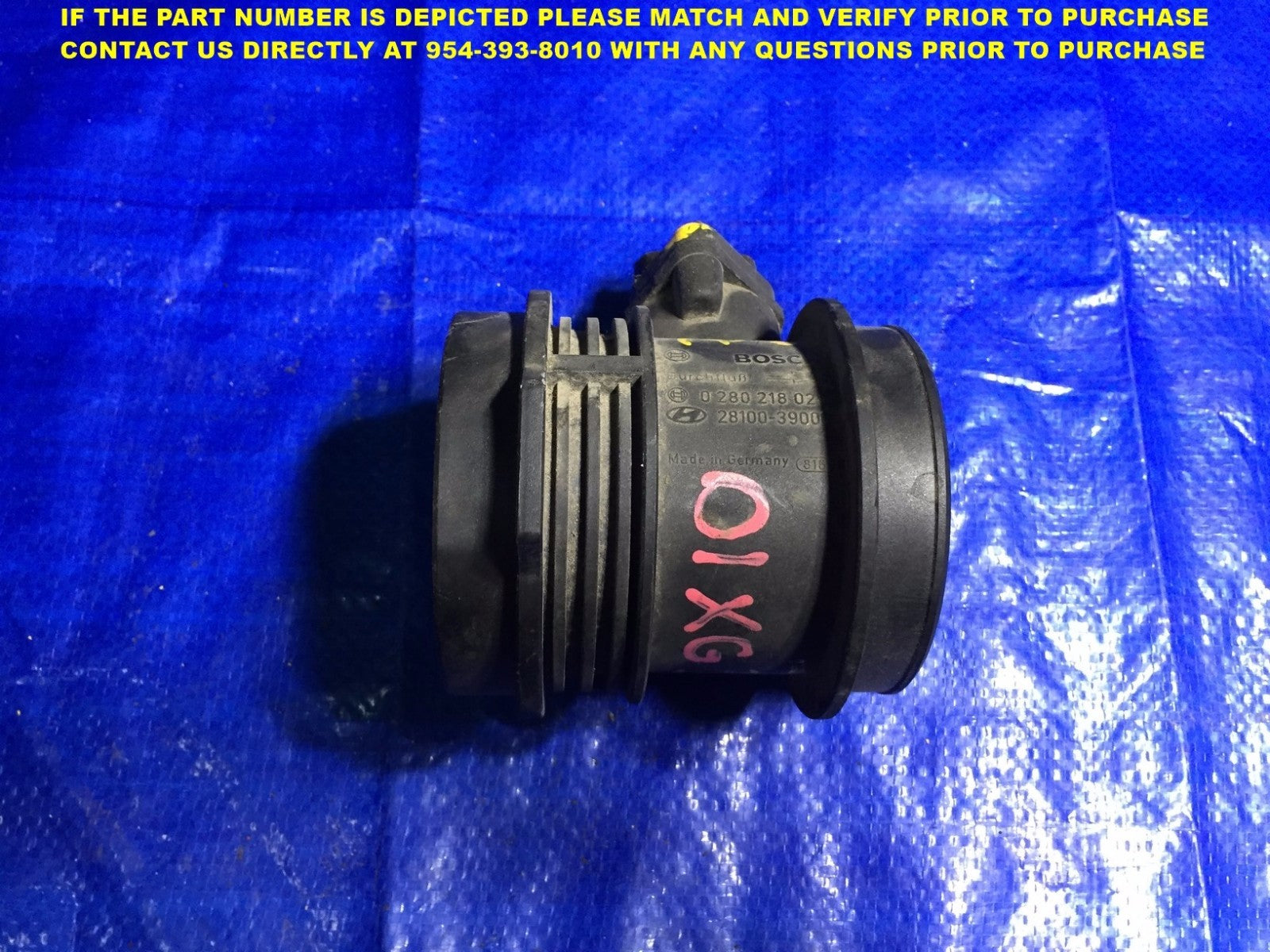 Mass Air Flow Sensor MAF for 2001 XG300 Factory New OEM [2810039000]0