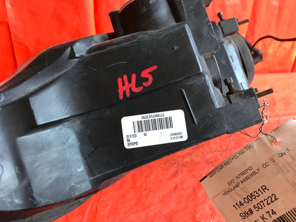 OEM 2001 01 DODGE INTREPID PASSENGER RIGHT HEADLIGHT HEADLAMP R RH8