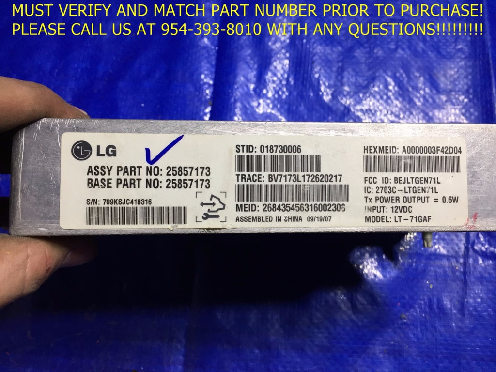 IMPALA SRX CTS DTS LUCERNE ONSTAR COMMUNICATIONS MODULE PART # 258571731