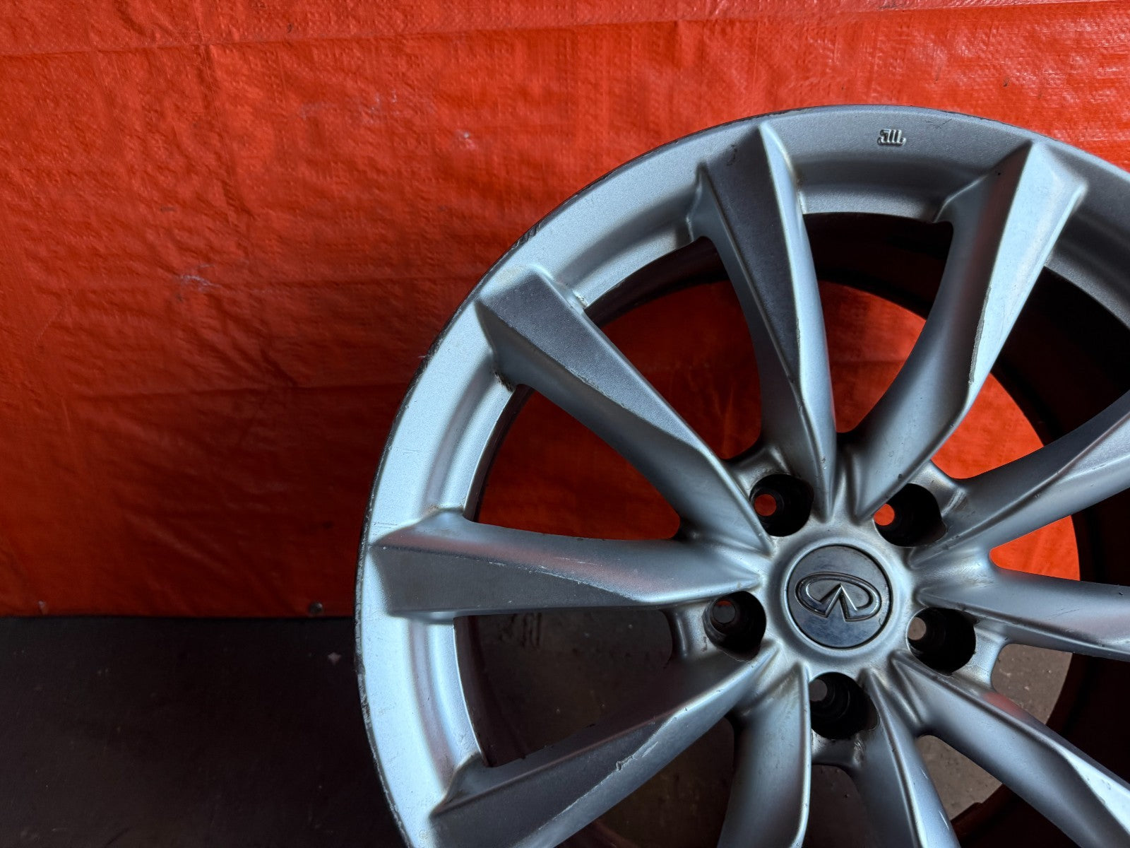 08 15 INFINITI G37 Q60   10 SPOKE   18 INCH   REAR WHEEL RIM   OEM #310 35