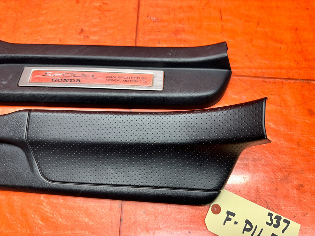00-09 HONDA S2000 AP1 AP2 FLOOR PILLAR LOWER TRIM COVERS PAIR OEM #337-15
