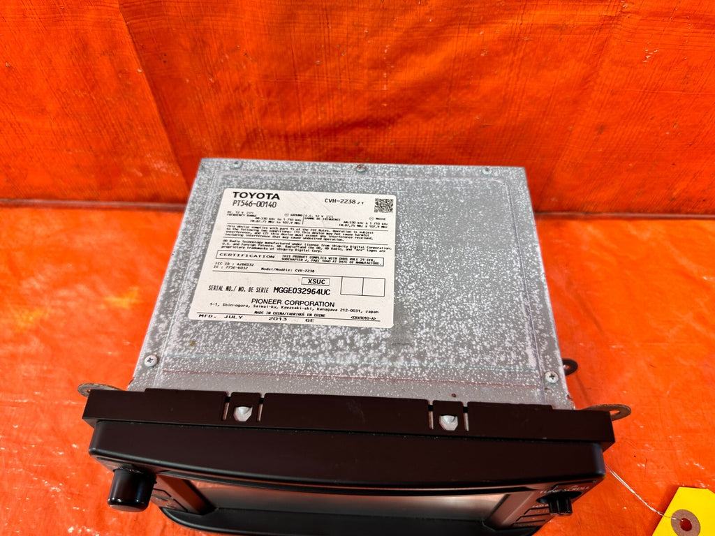 2013 13 SCION FRS   BLUETOOTH AM FM RADIO STEREO NAVIGATION UNIT PT546 001403
