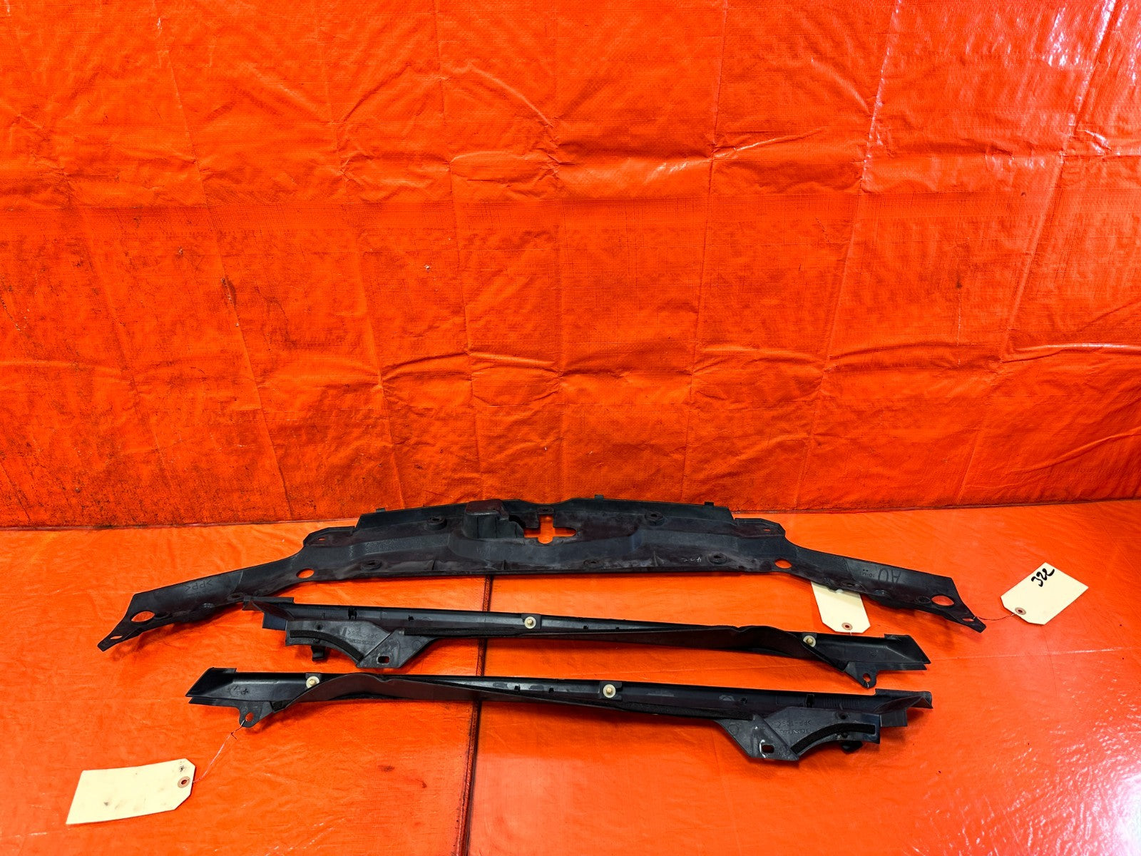 04 05 ACURA TSX UNDER HOOD ENGINE BAY FENDER RADIATOR SUPPORT TRIM 3 PC OEM 32310