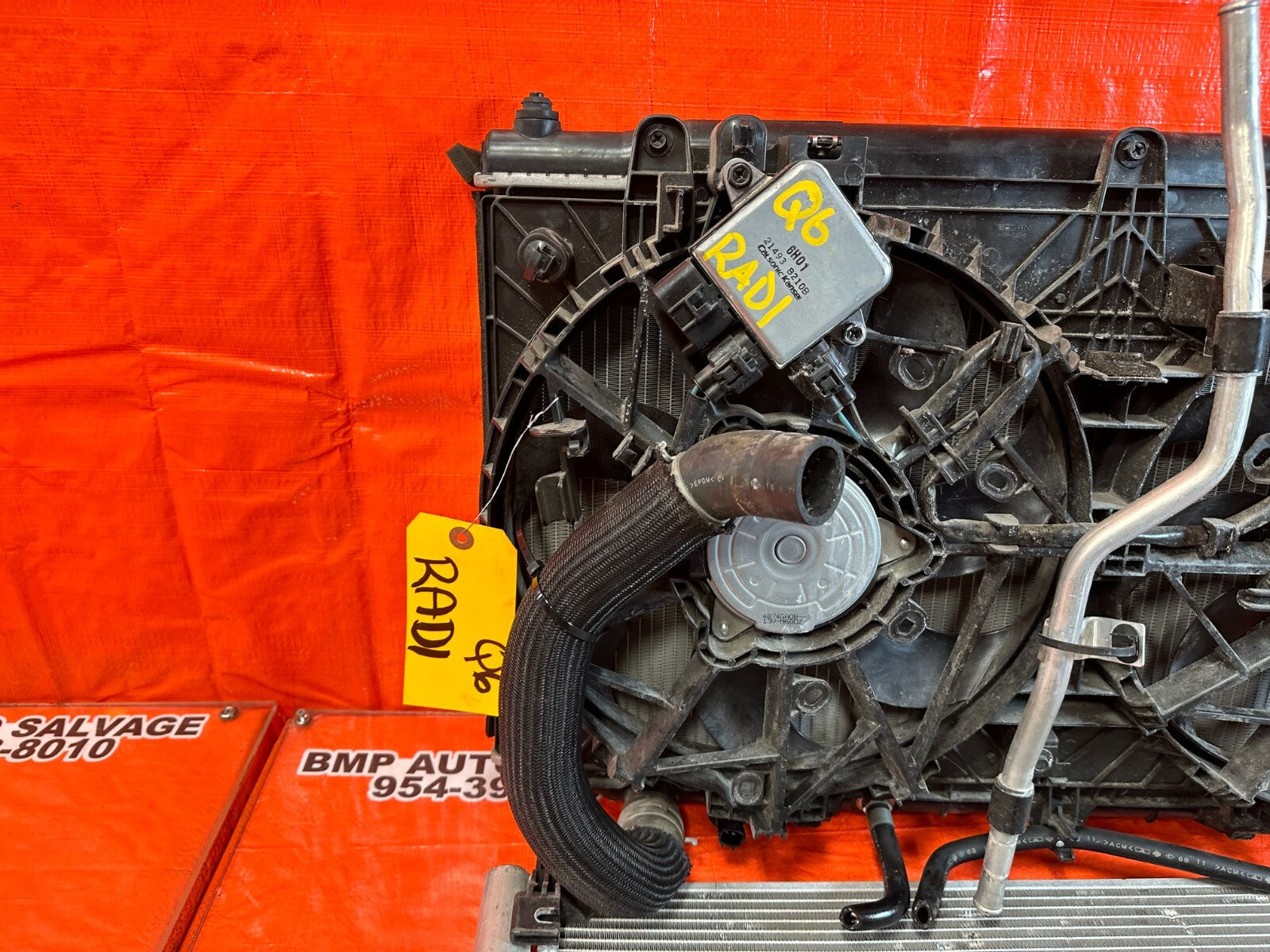 17 20 INFINITI Q60 3.0L 300HP RADIATOR W/ FANS MODULES SHROUD AND CONDENSER OEM11