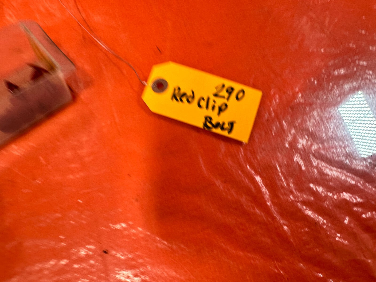 00 09 HONDA S2000   RED TUNNEL COVER INSERT MOUNTING PLASTIC CLIPS LOOK AT PIX8