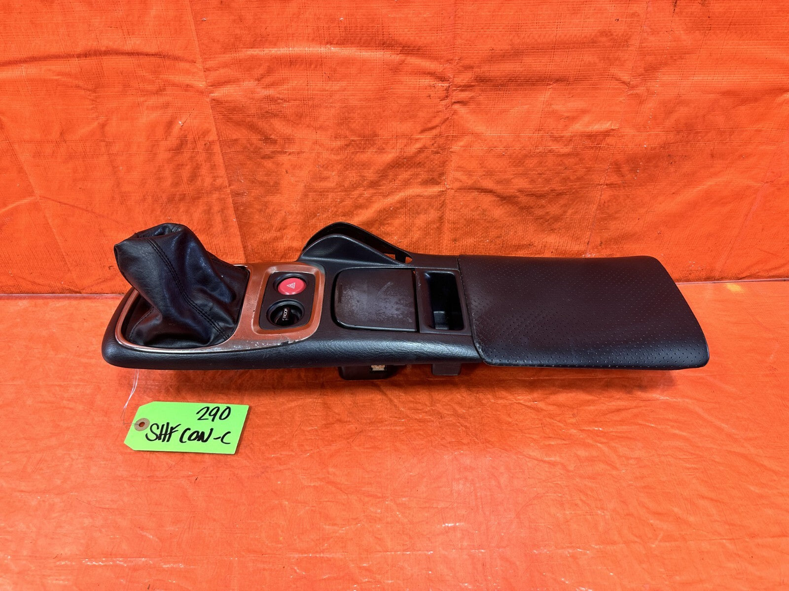 00 03 HONDA S2000   AP1 MODEL   ARM REST CENTER SHIFTER CONSOLE TRIM   OEM #2900