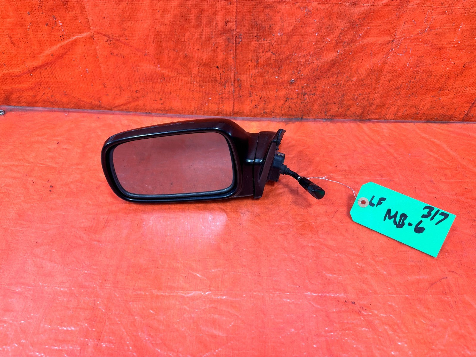 90 91 HONDA CIVIC HATCHBACK   DRIVER LEFT EXTERIOR SIDE VIEW MIRROR   OEM 3170
