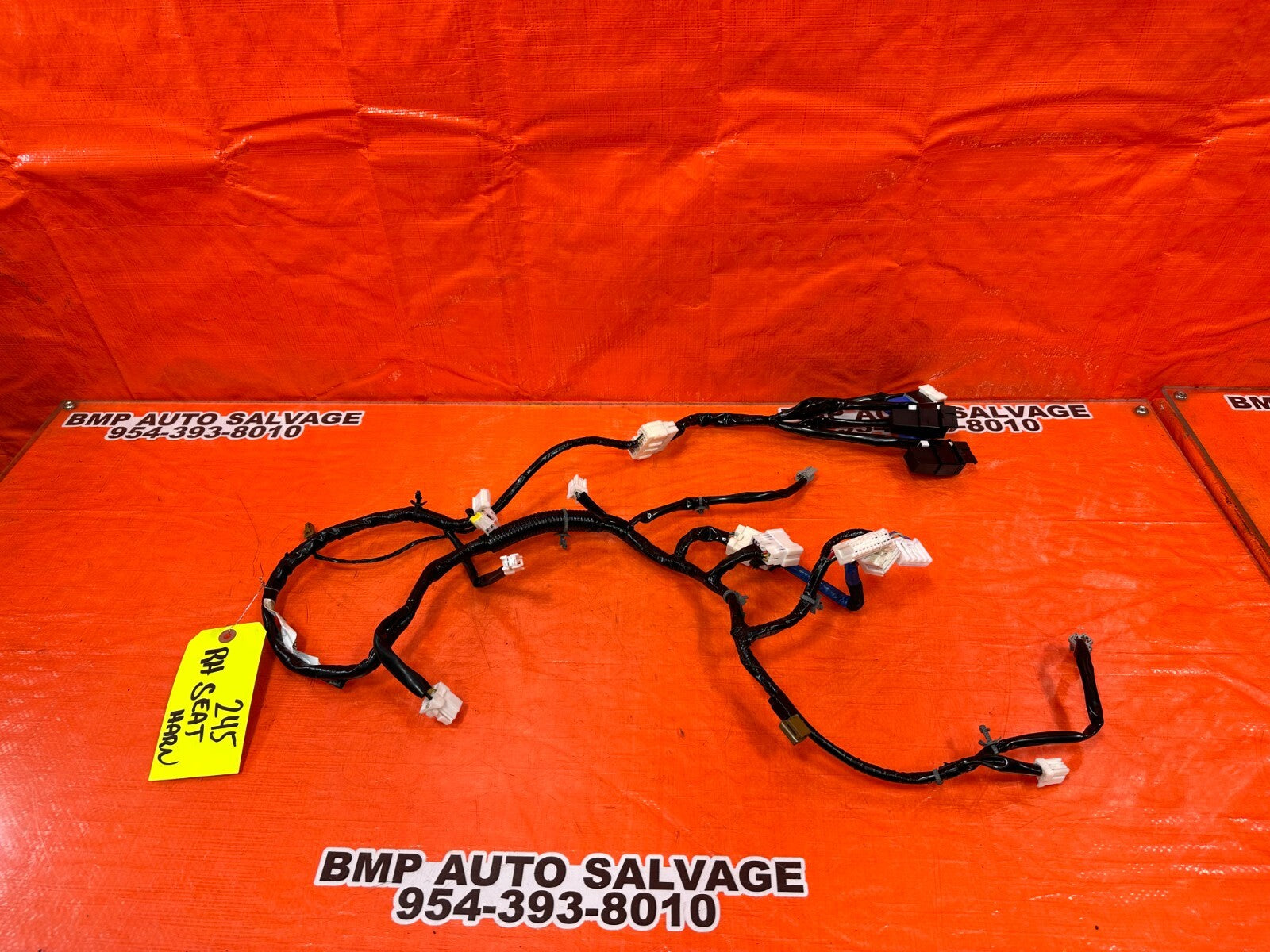 08 09 INFINITI G37 2D COUPE SPORT S   PASSENGER RIGHT SEAT HARNESS WITH RELAYS0