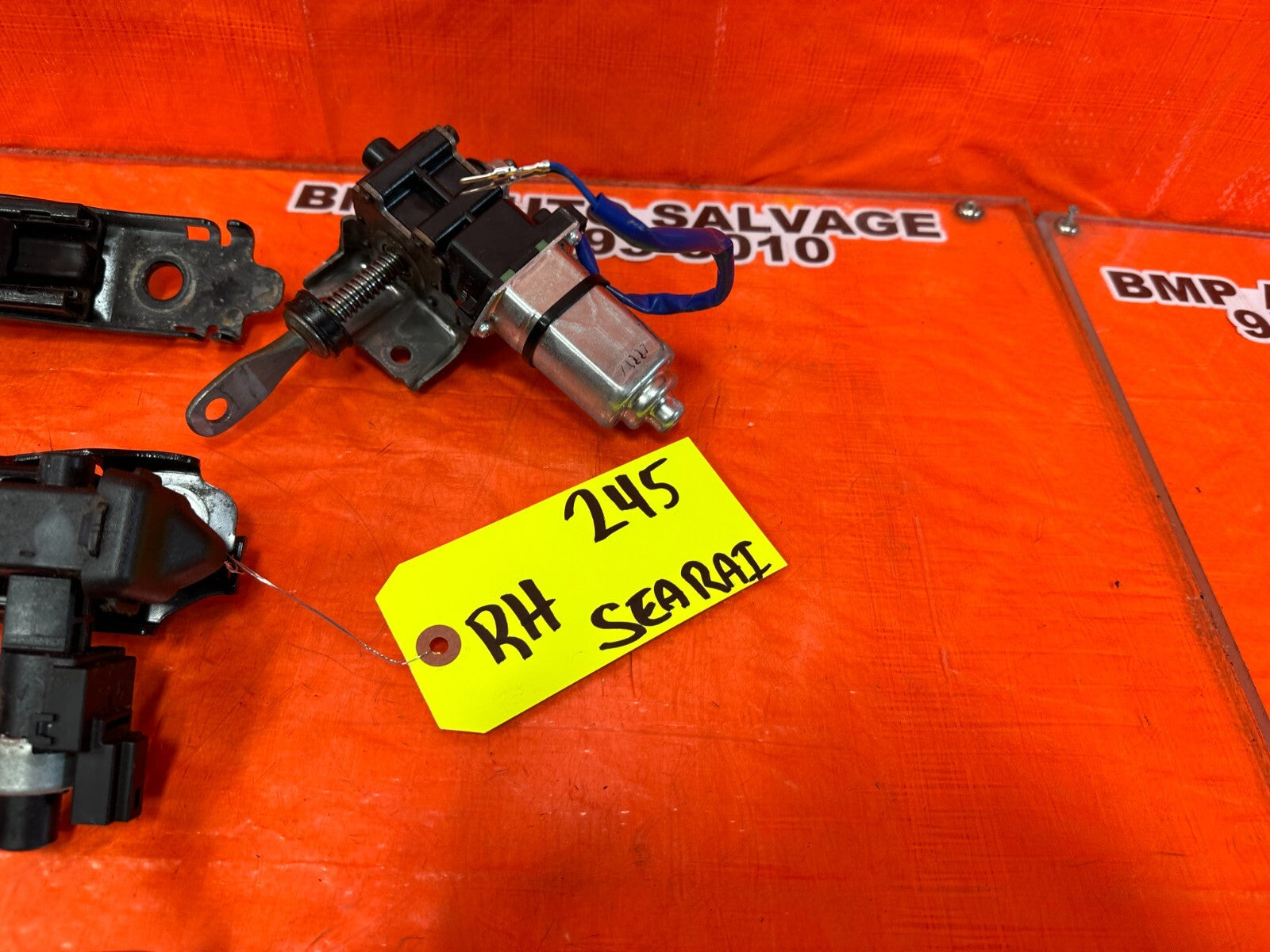08 09 INFINITI G37 2D COUPE SPORT S   RIGHT SEAT RAILS W/ ALL MOTORS   OEM 2454