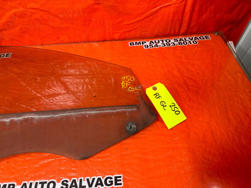 00 05 TOYOTA CELICA   PASSENGER RIGHT FRONT   DOOR GLASS WINDOW   OEM #2504