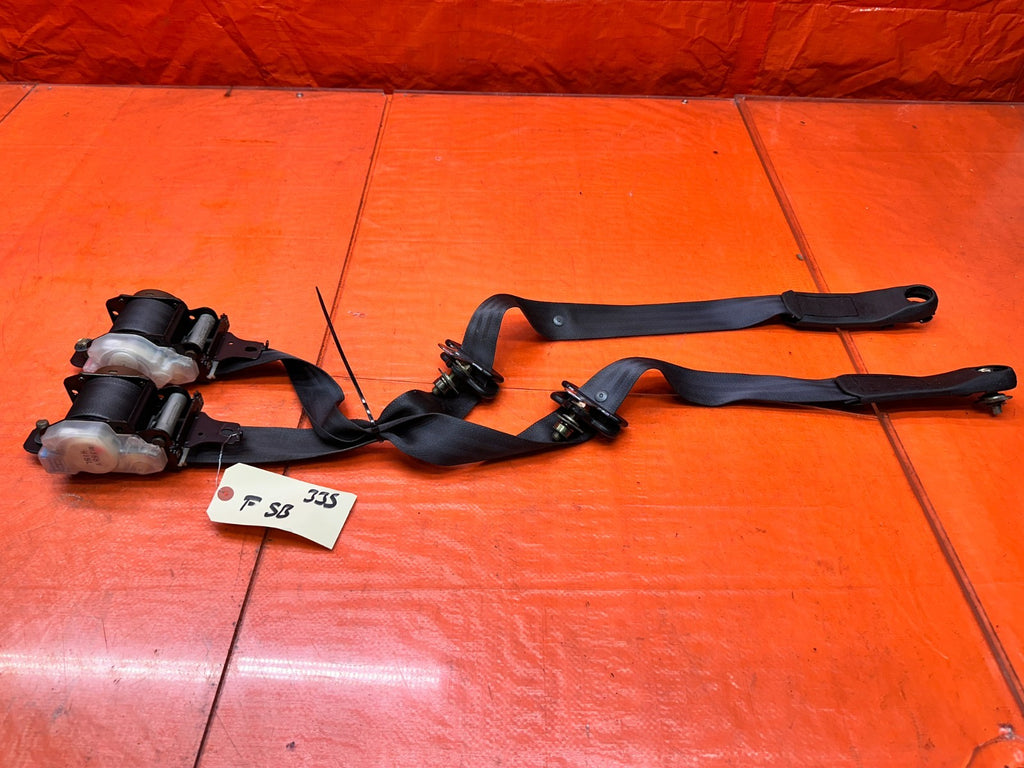 97 01 HONDA PRELUDE 2.2L DRIVER PASSENGER FRONT SEAT BELTS RETRACTOR OEM #3350