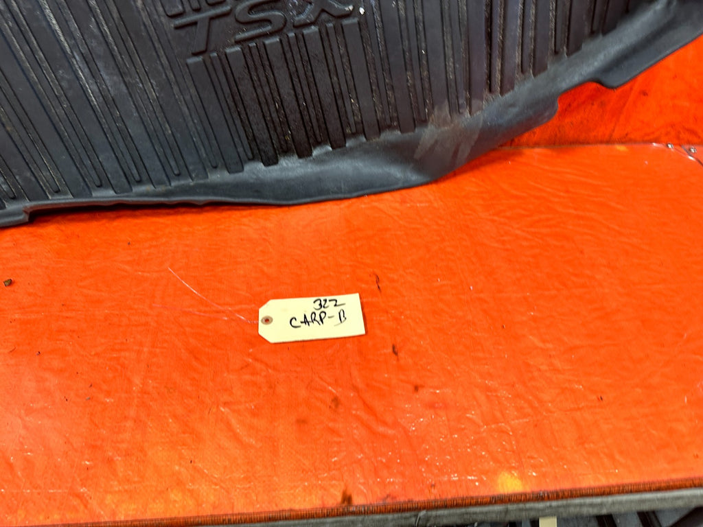 04 08 ACURA TSX   TSX LOGO   ALL WEATHER RUBBER TRUNK MAT LINER LINING   OEM 3221