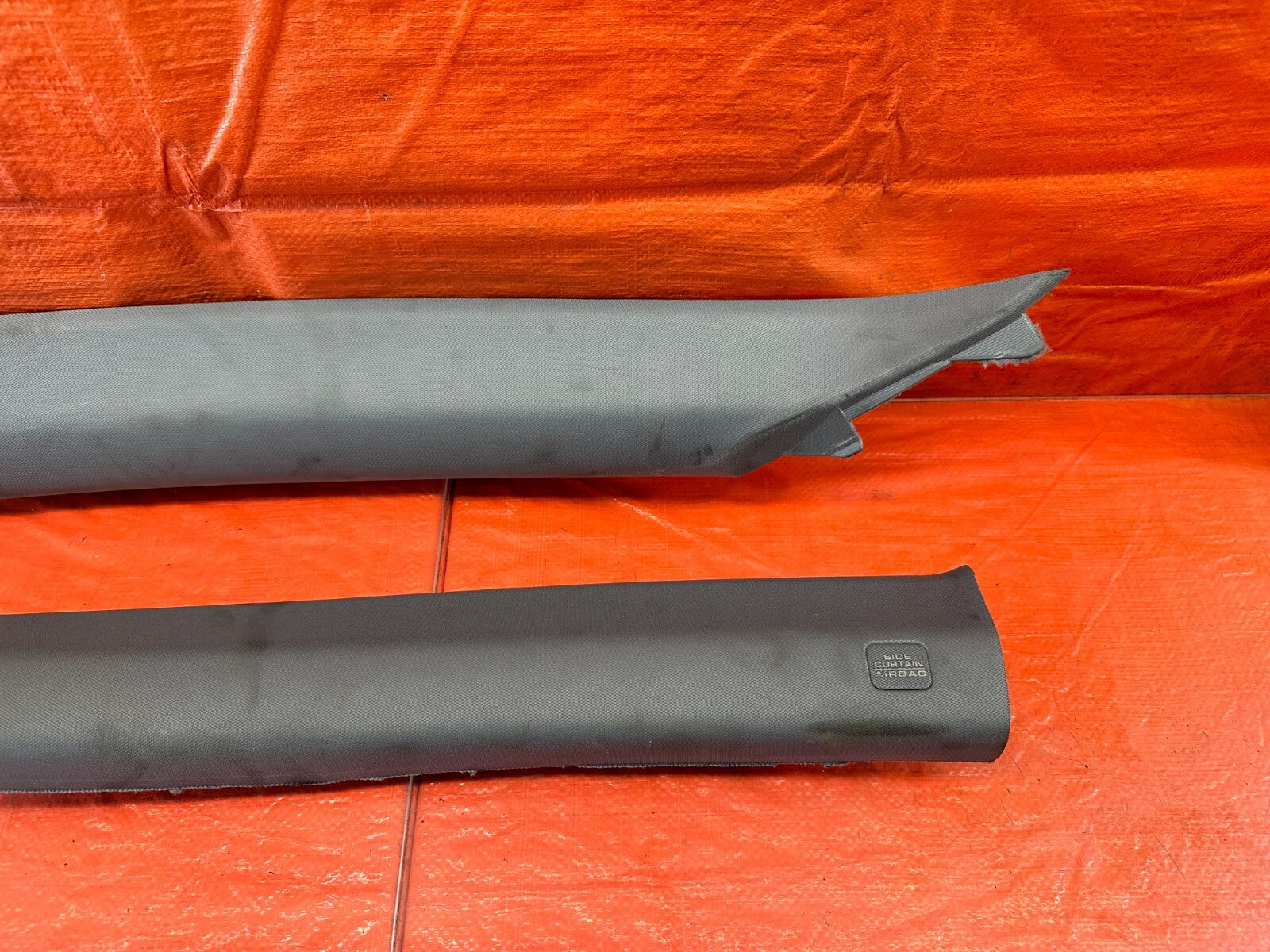 04 08 ACURA TL   LEFT AND RIGHT INTERIOR A PILLARS   MOONLAKE GRAY COLOR OEM 2348