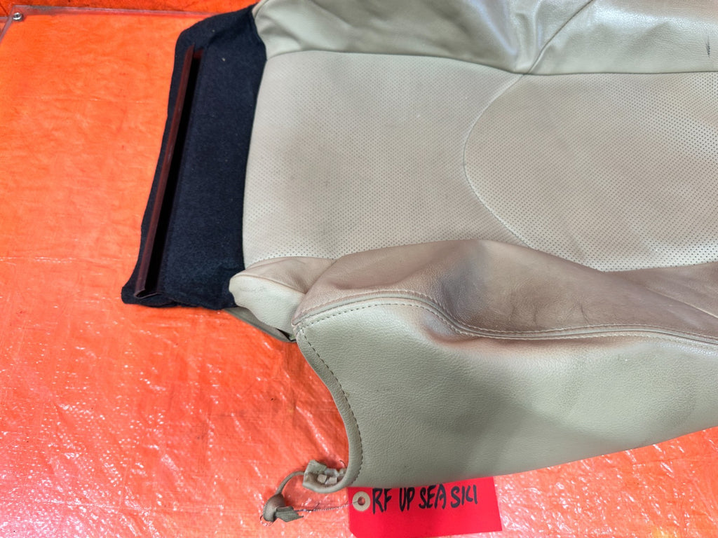 09 11 MAZDA RX8 RX 8   RIGHT FRONT UPPER SEAT SKIN WRAP TAN   OEM 3035