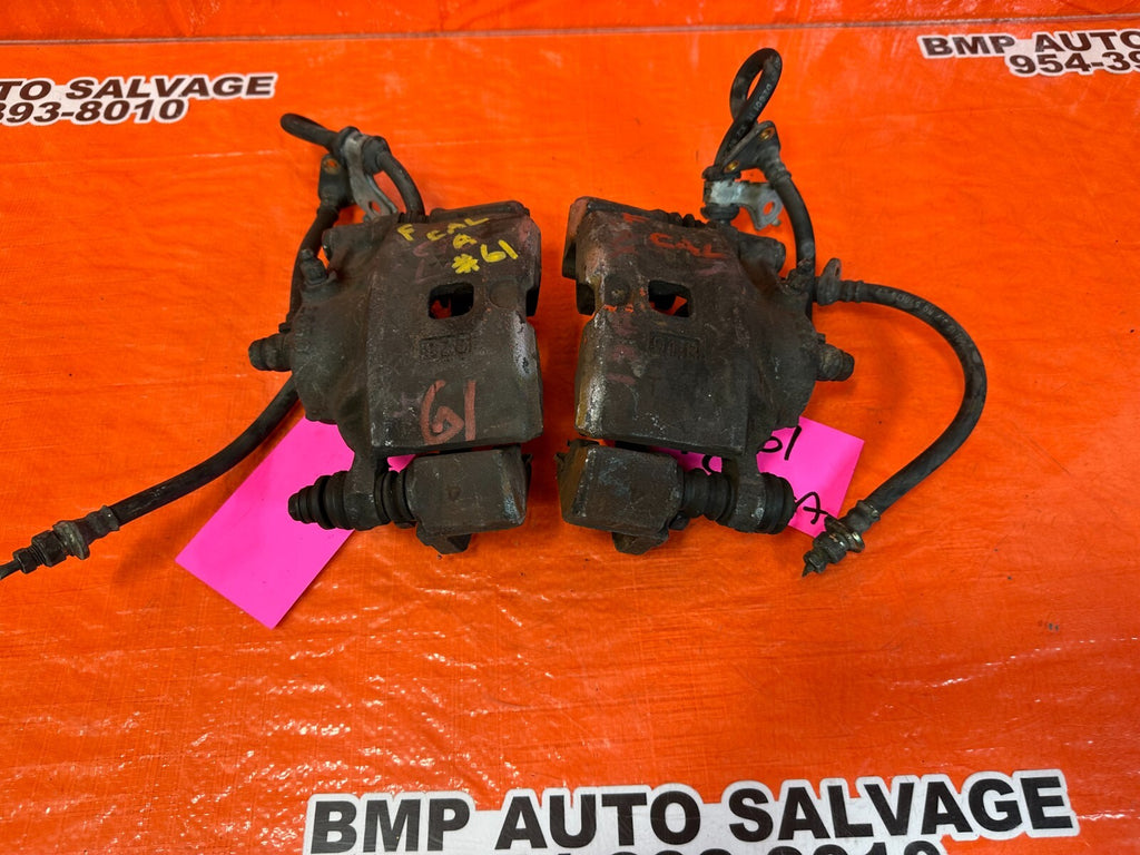 90 91 HONDA CRX BASE MODEL   FRONT BRAKE CALIPER SET CALIPERS LEFT RIGHT OEM #614