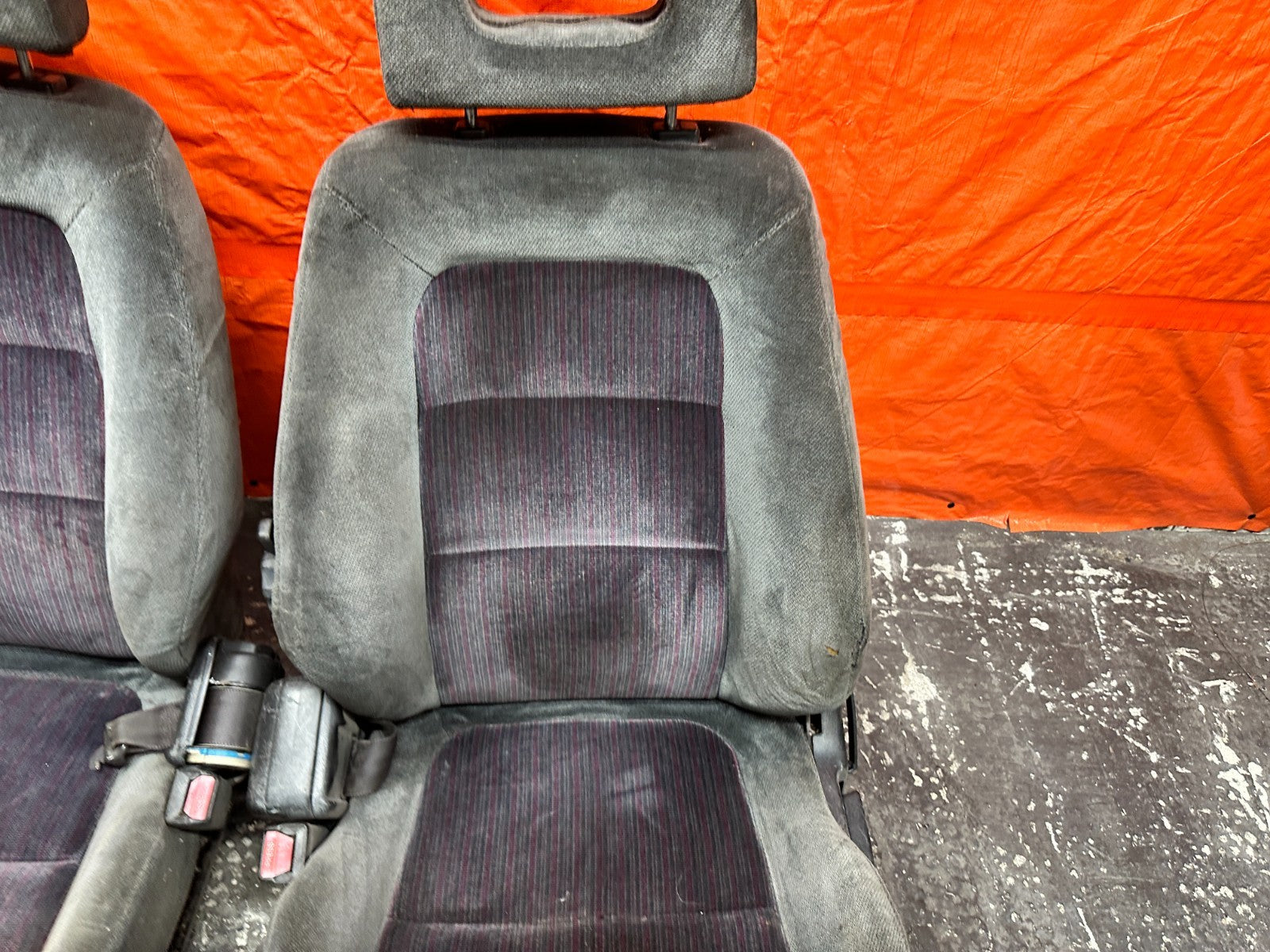 90-93 ACURA INTEGRA DA B17A1 GSR FRONT SEATS PAIR LEFT DRIVER RIGHT PASS OEM 16011