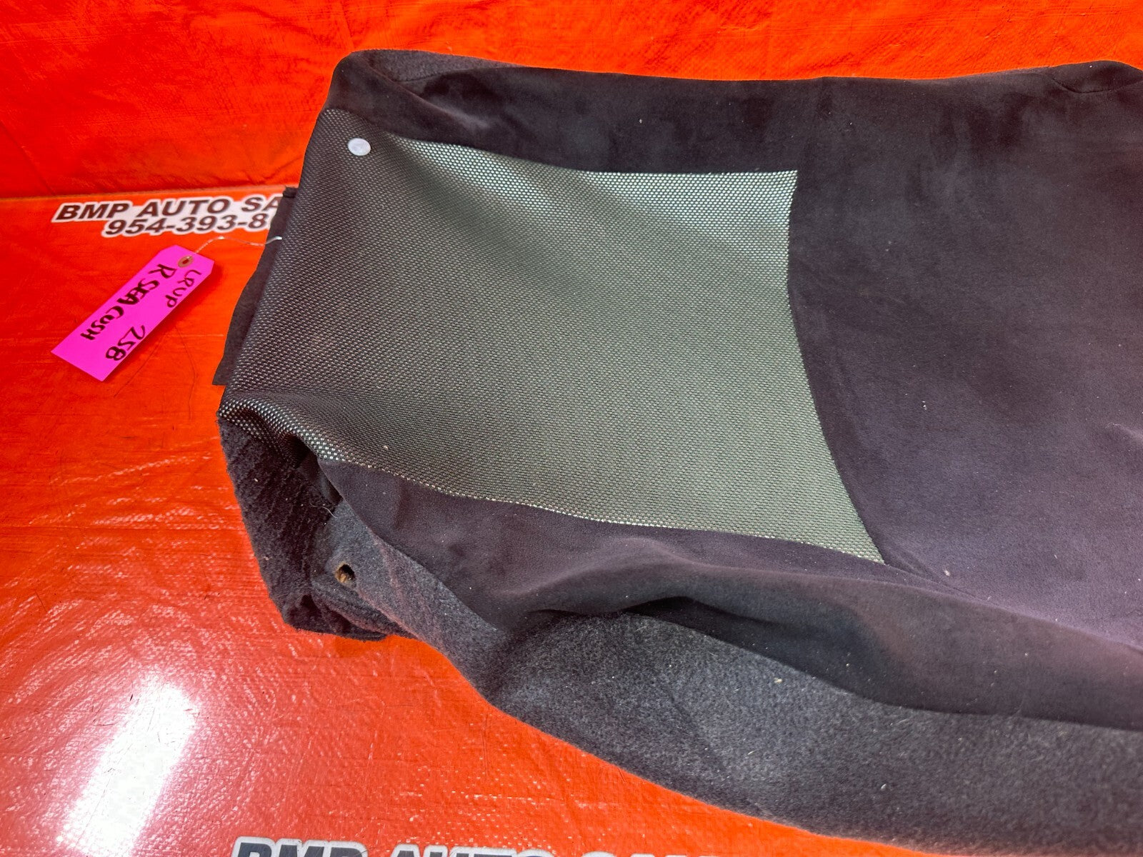 02 05 HONDA CIVIC SI EP3 DRIVER LEFT REAR UPPER SEAT SKIN WRAP COVER OEM 2587