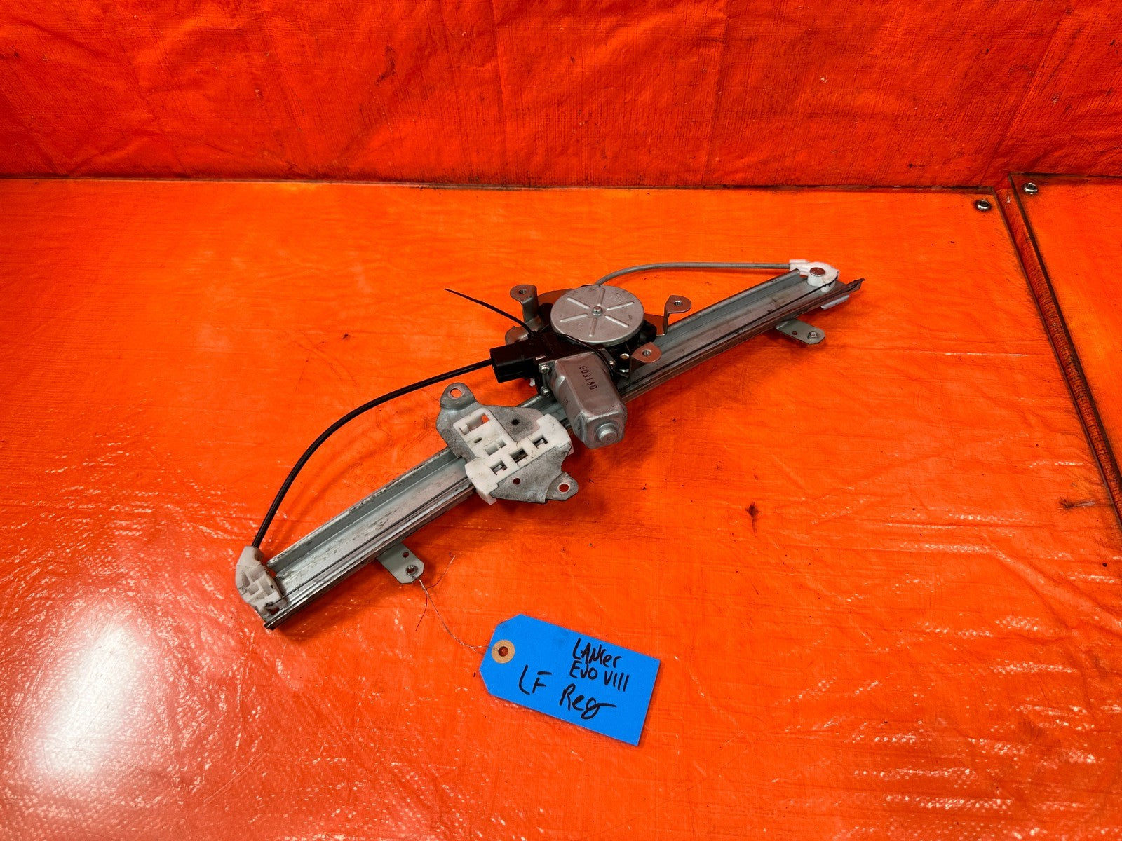 03 05 LANCER EVOLUTION EVO VIII IX 8 9   LEFT FRONT WINDOW REGULATOR   OEM EV80
