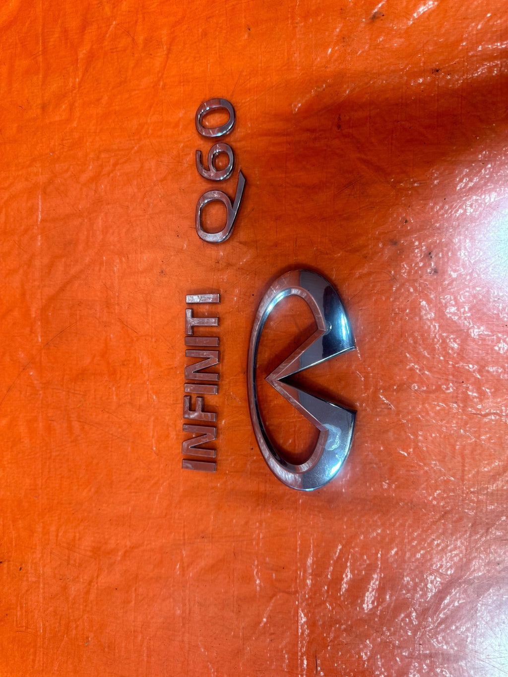 14 15 INFINITI Q60 REAR TRUNK LID CHROME EMBLEM BADGE LOGO OEM #3292