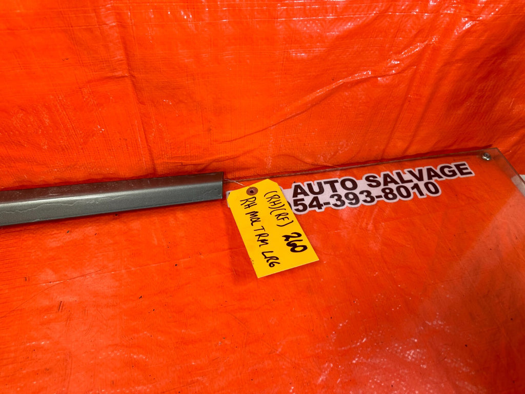 06 11 HONDA CIVIC SI 4D SEDAN   DOOR MOLDING IMPACT STRIP RIGHT FRONT OEM #2601