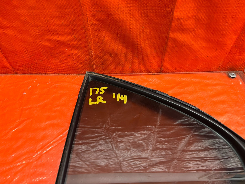 08 15 LANCER EVOLUTION X EVO 10   DRIVER LEFT REAR 1/4 QUARTER GLASS WINDOW #1756