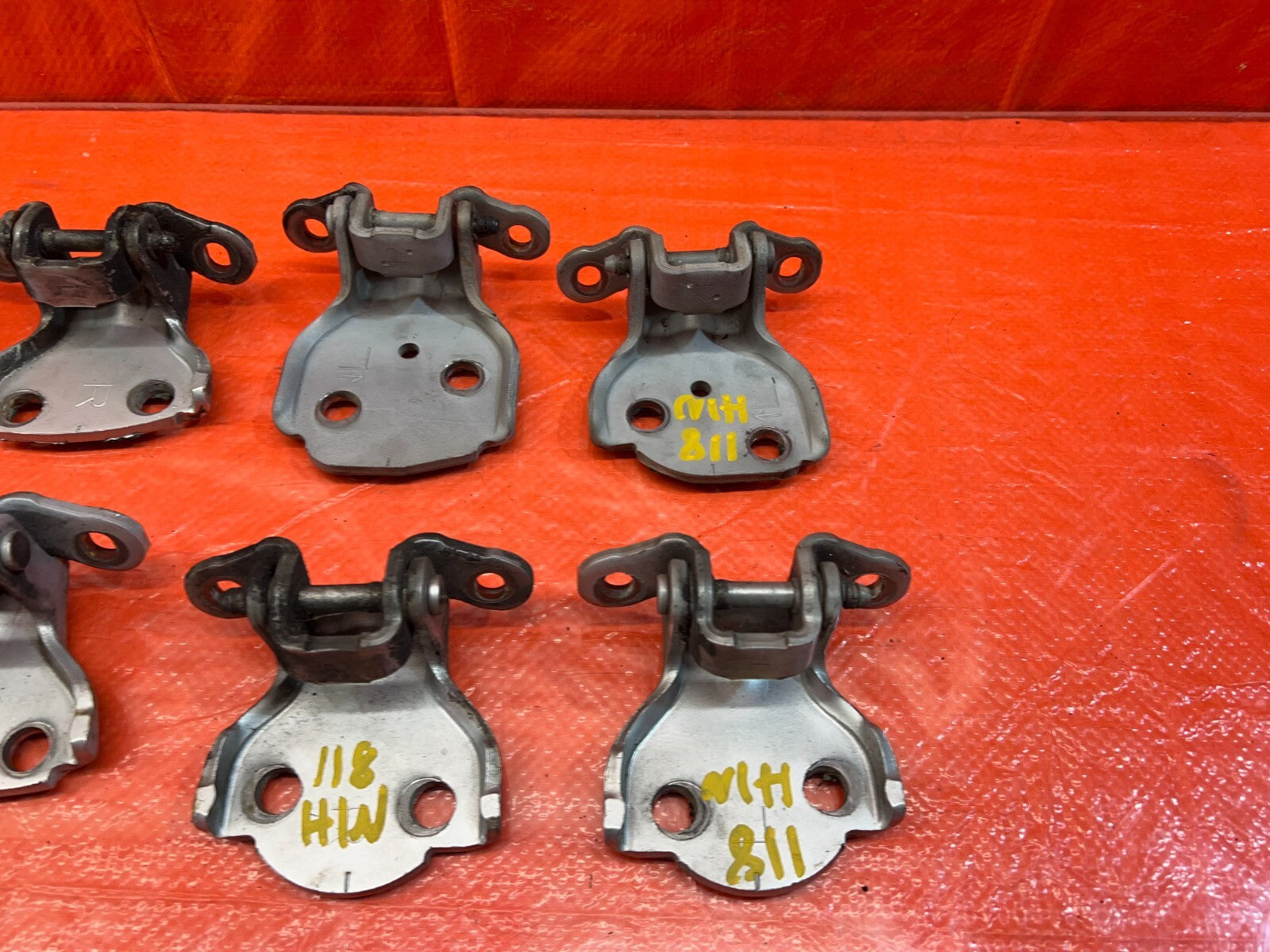 94 01 ACURA INTEGRA SEDAN   DOOR HINGE SET HINGES LEFT RIGHT FRONT REAR OEM #1184