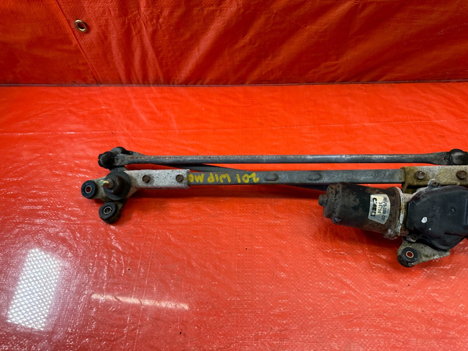 96 00 HONDA CIVIC   WINDSHIELD WIPER MOTOR AND WIPER LINKAGE COMBO   OEM #2019
