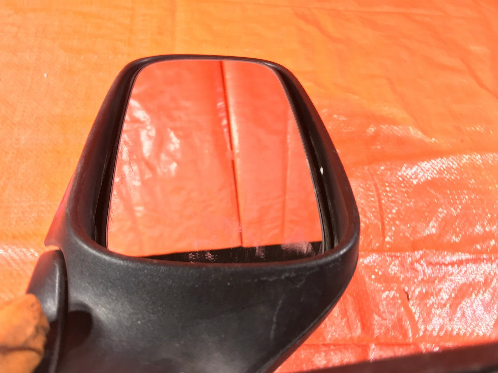 OEM 1999 99 SAAB 900 DRIVER LEFT SIDE VIEW MIRROR BLACK E1 0117422 7
