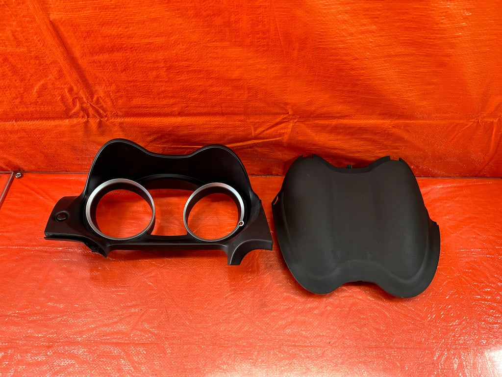 08 15 LANCER EVOLUTION X EVO 10   INSTRUMENT CLUSTER BEZEL TRIM   BOTH   OEM 2140