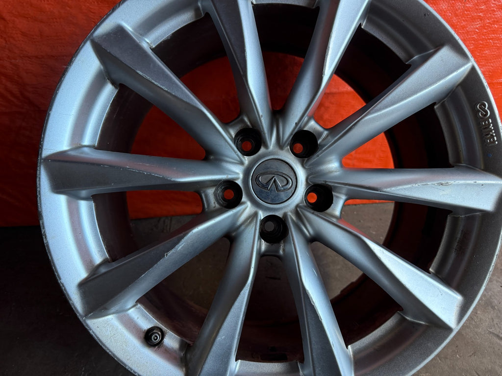 08 15 INFINITI G37 Q60   10 SPOKE   18 INCH   REAR WHEEL RIM   OEM #310 37