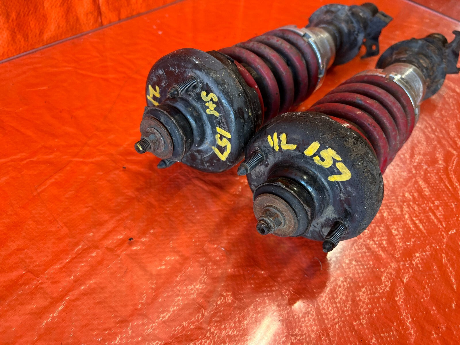 90 91 HONDA CRX DX   FRONT FACTORY SHOCKS W/ AFTERMARKET COILOVERS SPRINGS   1577