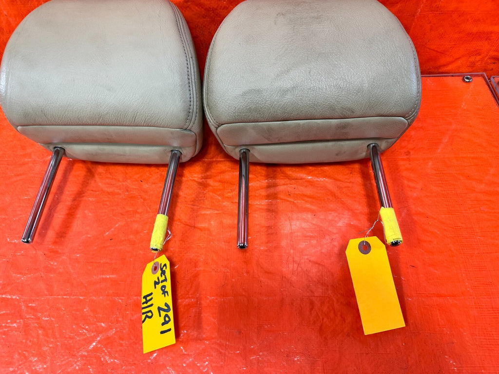 04 08 ACURA TSX   FRONT SEAT HEAD REST SET LEFT AND RIGHT TAN OEM FACTORY #2913