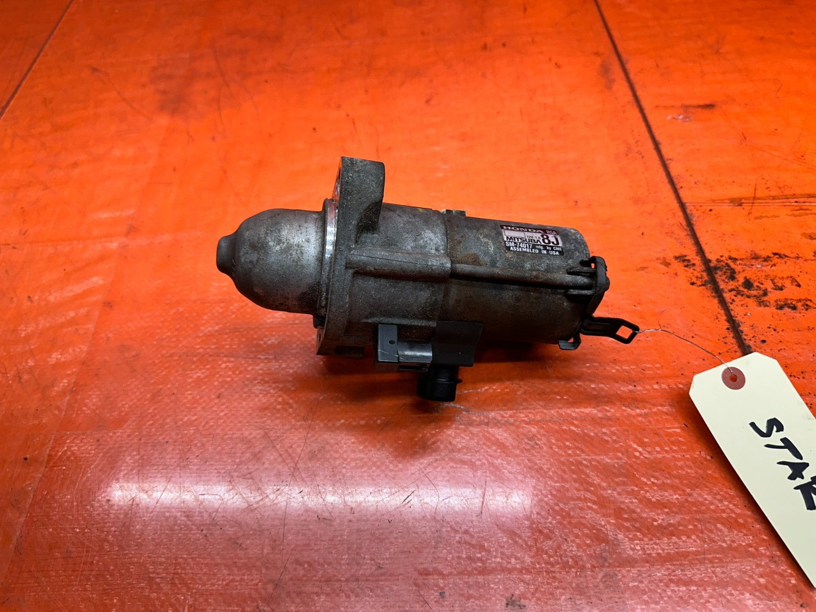 13 15 HONDA CIVIC SI 4D 2.4L K24Z7 MT ENGINE STARTER MOTOR ASSEMBLY OEM #3347