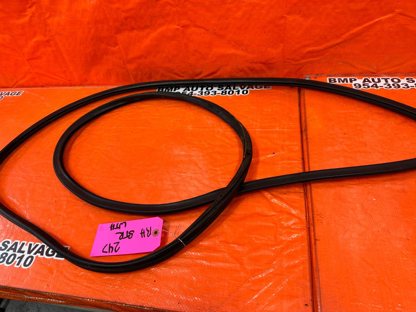 94 01 ACURA INTEGRA 2D PASSENGER RIGHT WEATHER STRIP TRIM SEAL GASKET OEM #2476
