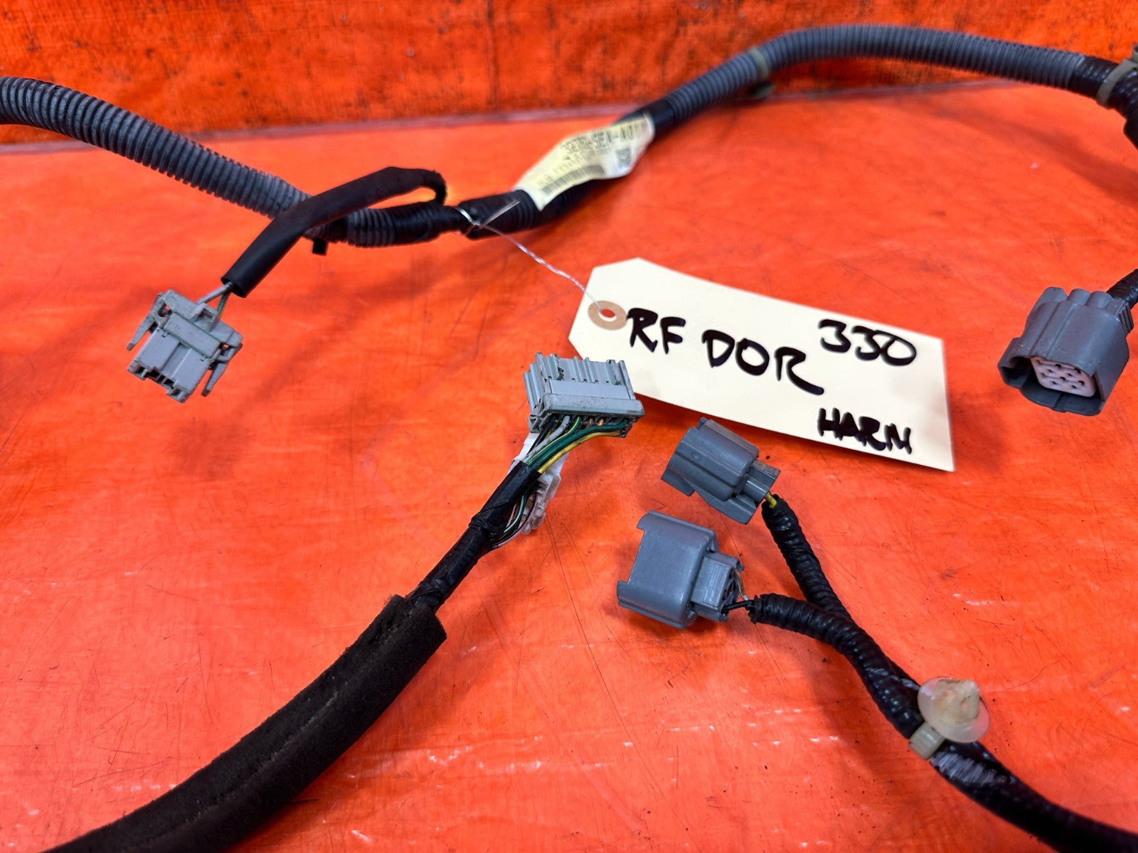 04 08 ACURA TSX RIGHT PASS FRONT DOOR WIRING HARNESS PIGTAIL OEM #3308