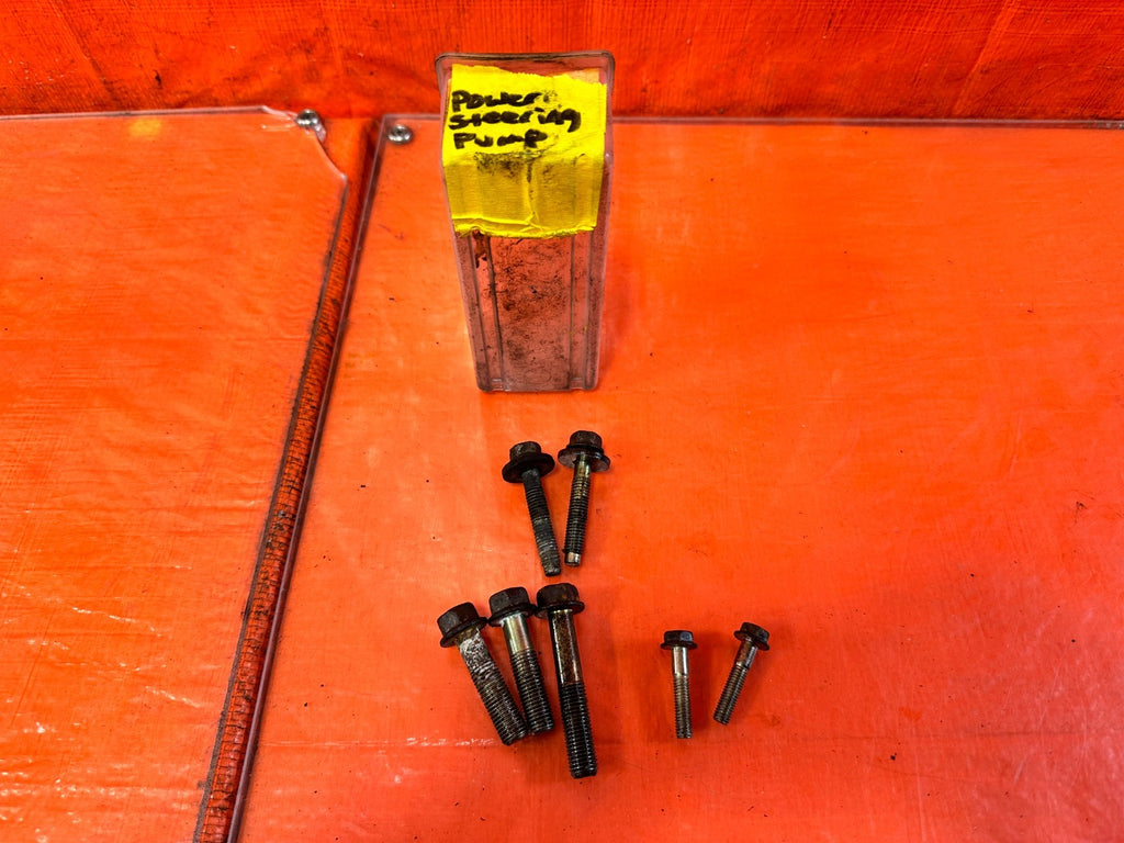 96 00 HONDA CIVIC   POWER STEERING PUMP AND BRACKET BOLTS D16   OEM #3190