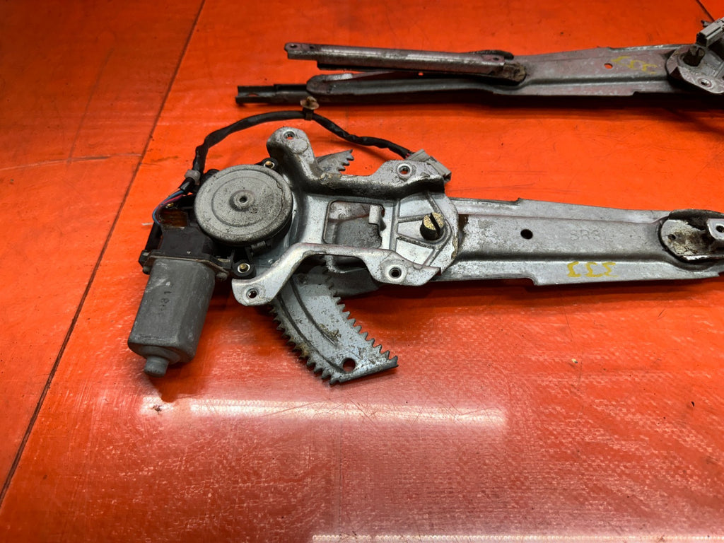 92 95 HONDA CIVIC 2D   POWER WINDOW REGULATORS MOTORS LEFT RIGHT   OEM #3337