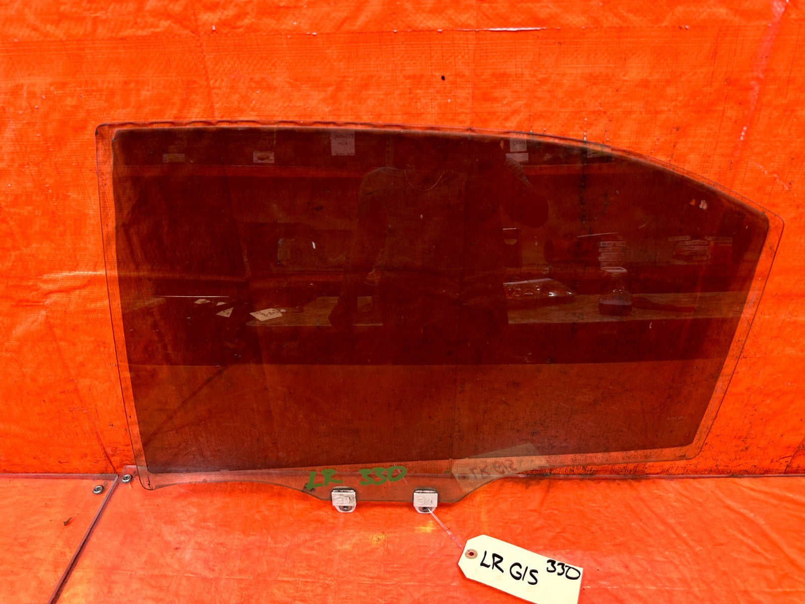 04 08 ACURA TSX LEFT DRIVER REAR DOOR WINDOW DOOR GLASS OEM #3300