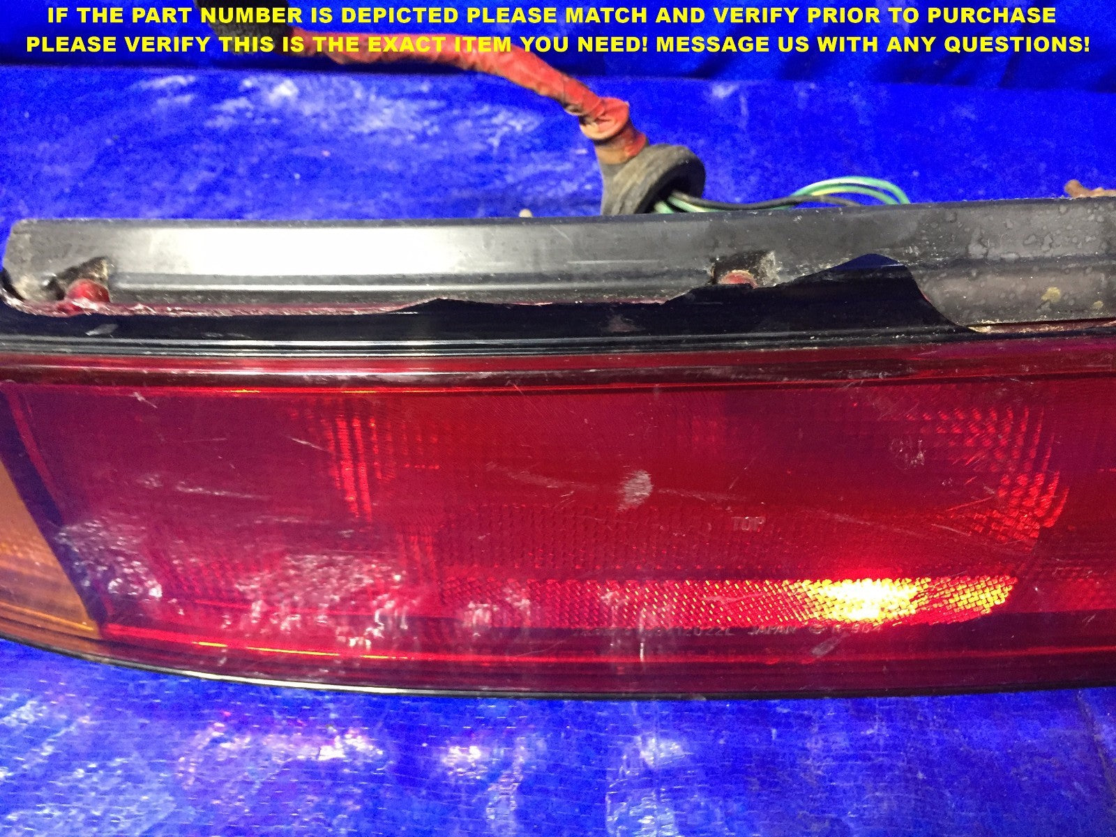 OEM 1993 1994 INFINITI J30 DRIVER LEFT TAIL LIGHT HAS DAMAGE LOOK AT PICTURES4