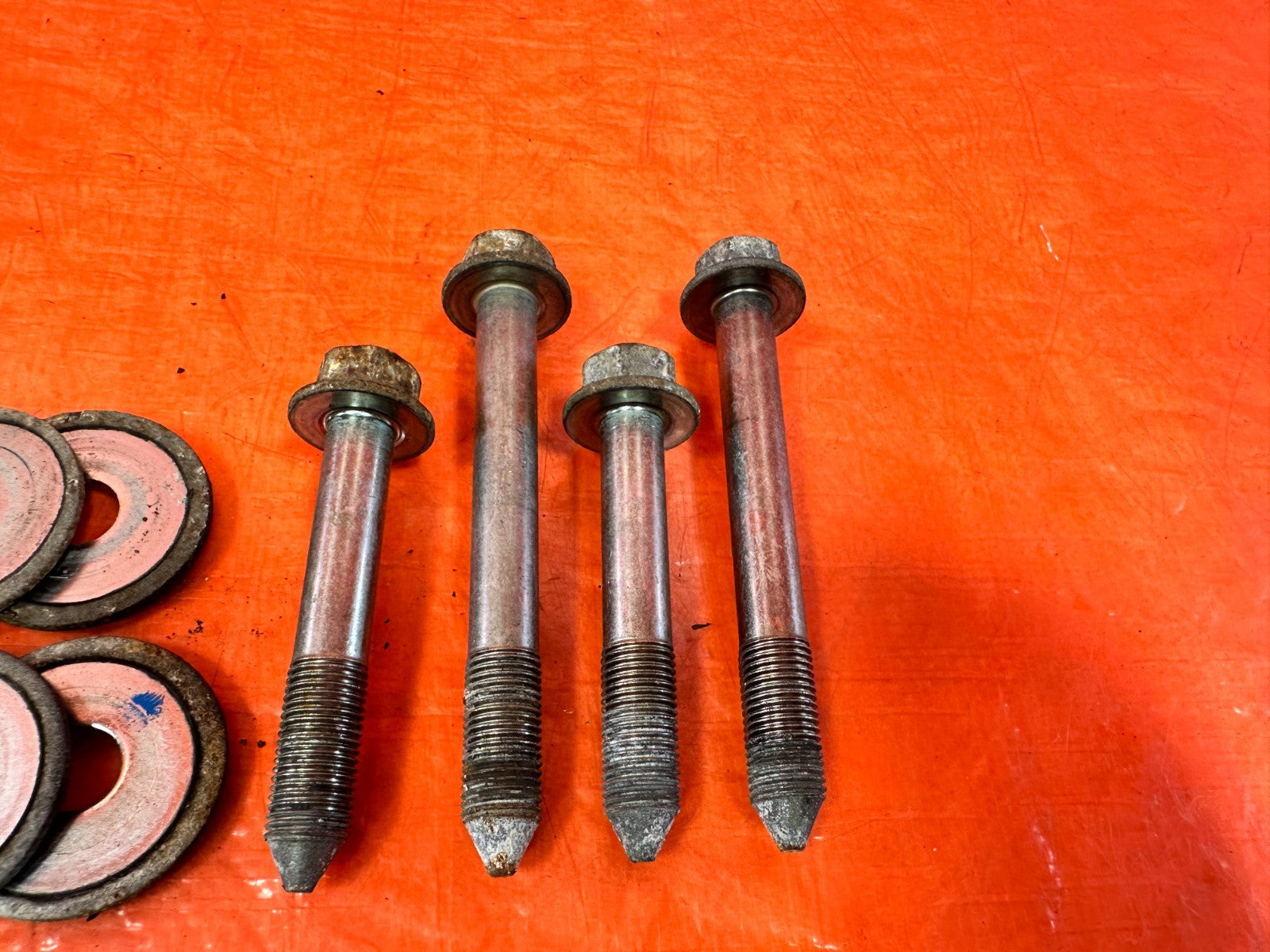 09 14 ACURA TSX   POWER STEERING RACK GEAR BOX BOLTS HARDWARE WASHERS OEM #3052