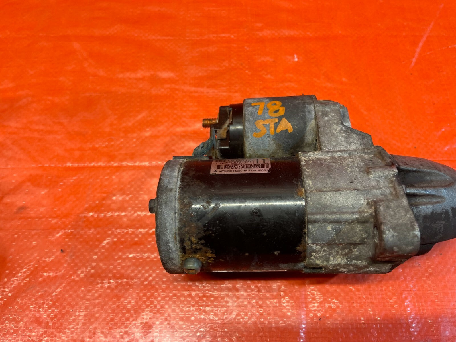 11 15 LANCER EVOLUTION EVO X 10   MANUAL TRANSMISSION STARTER MOTOR OEM #78   5
