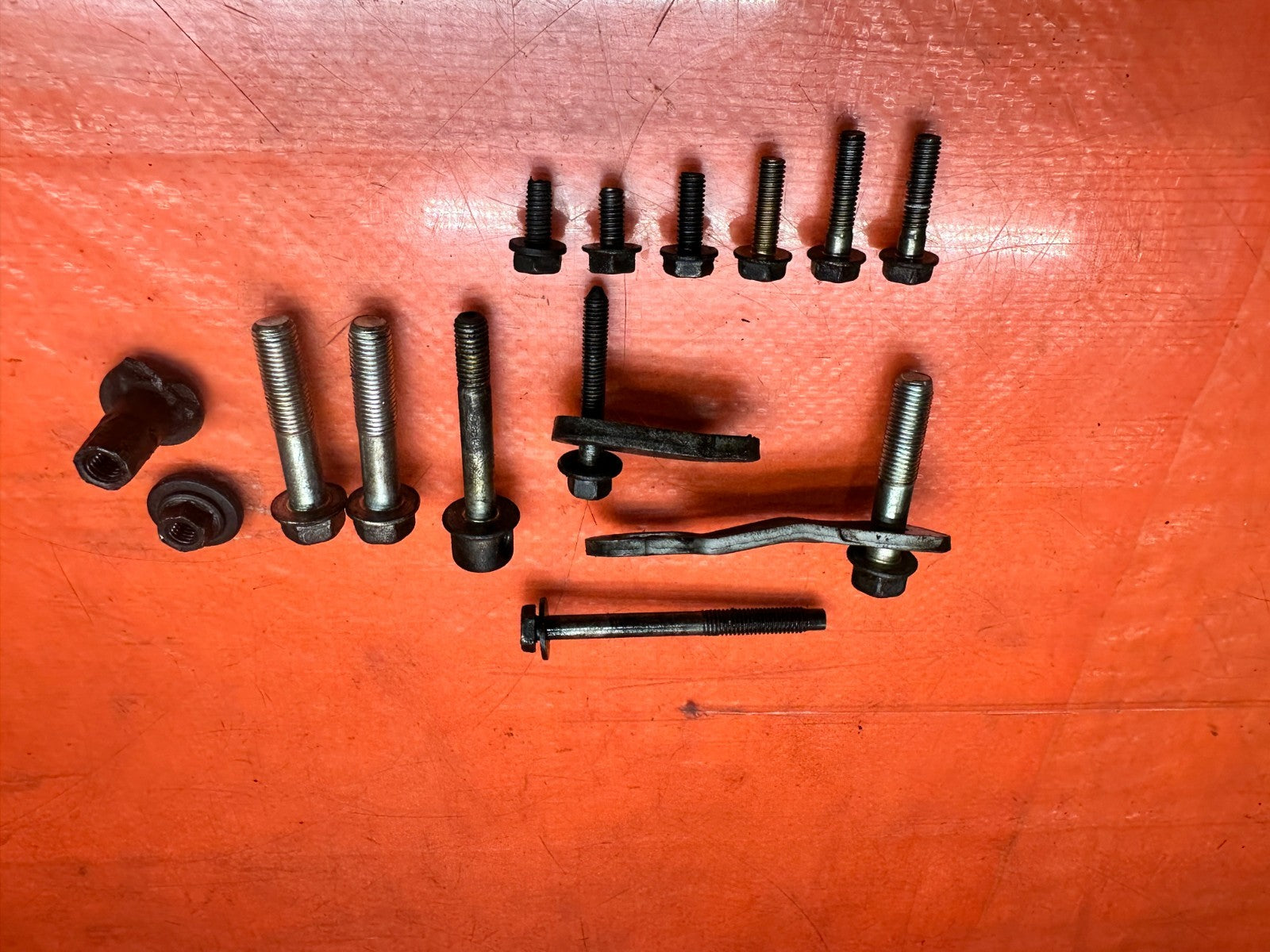 97 01 HONDA PRELUDE 2.2L H22A POWER STEERING PUMP BRACKET & HARDWARE OEM #3354