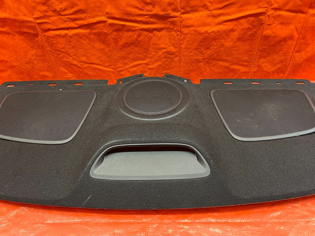 09 14 ACURA TSX   REAR UPPER TRUNK TRIM / SPEAKER COVER   BLACK COLOR   OEM #1686