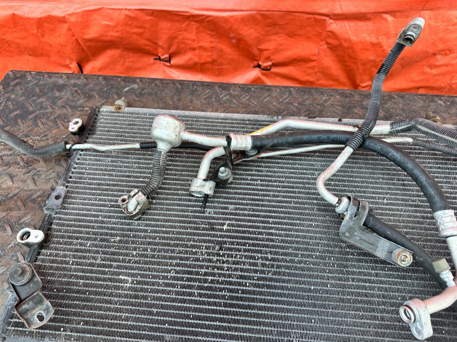 2002 02 LEXUS SC430   AC LINE SET LINES PIPES HOSES W/ CONDENSER OEM FACTORY 28810