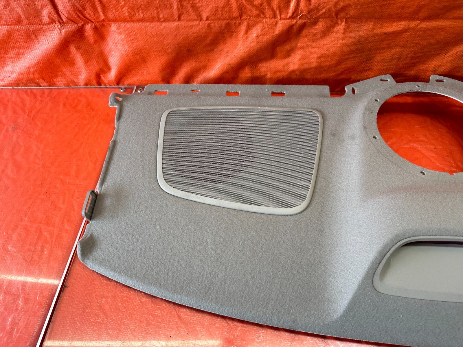 09 14 ACURA TSX   REAR UPPER TRUNK TRIM / SPEAKER COVER   GRAY COLOR   OEM #2336