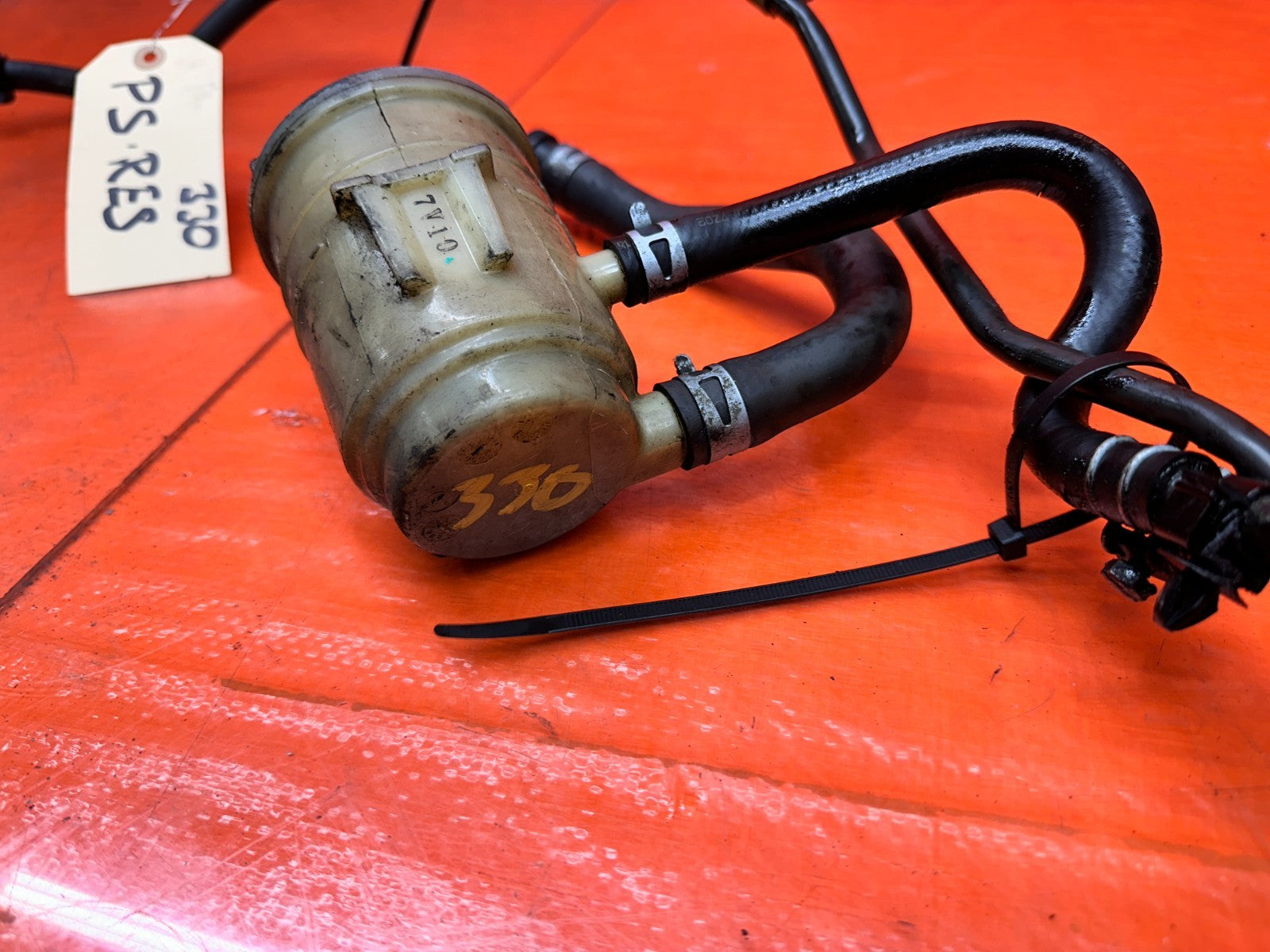 04 08 ACURA TSX 2.4L STEERING RACK TO PUMP RETURN LINES N TANK OEM #33010