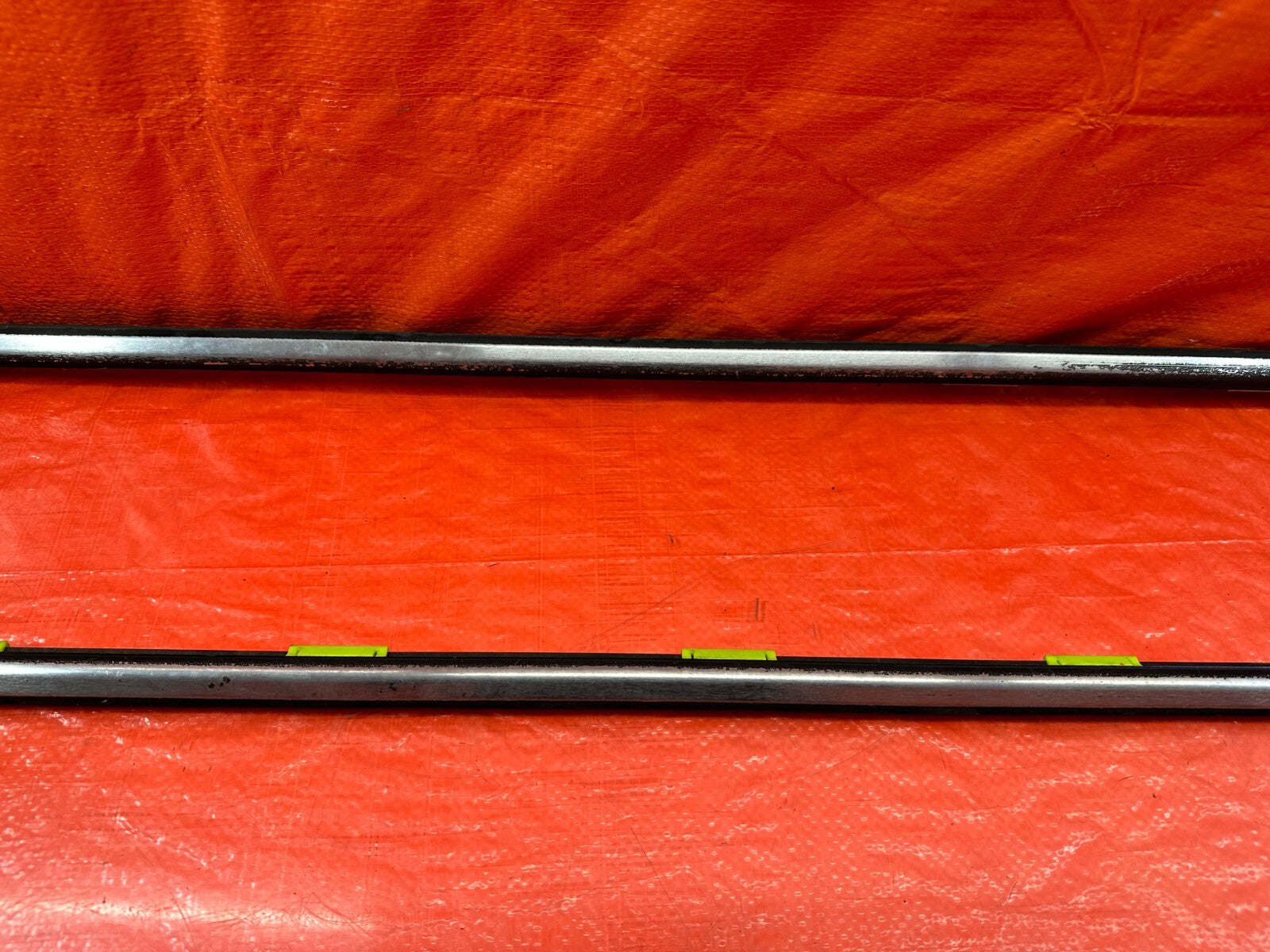 96 00 HONDA CIVIC COUPE HATCH EXTERIOR DOOR WINDOW GLASS TRIM SET LEFT RIGHT 2213