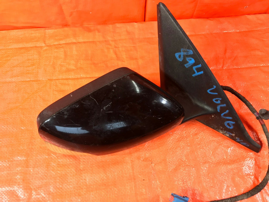 OEM 2004 04 VOLVO S40 PASSENGER RIGHT SIDE VIEW MIRROR BLACK E11 015850 5